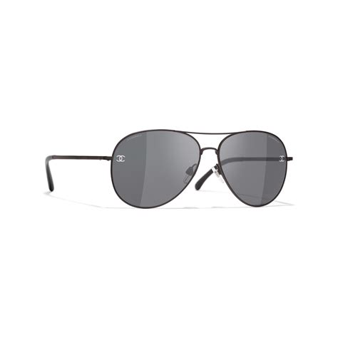 polarized chanel aviator sunglasses|CHANEL 4189TQ Aviator Titanium & Calfskin Sunglasses.